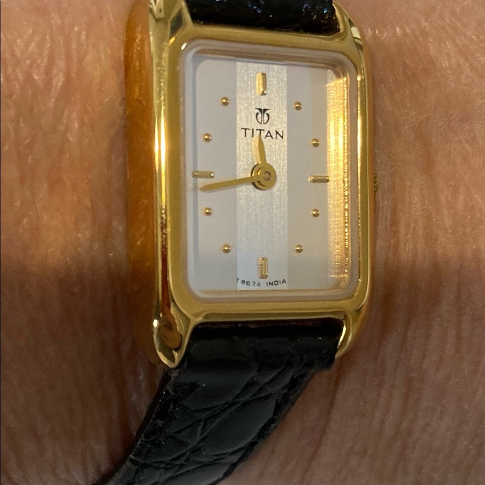 Titan Tank Watch. Rectangular. Delicate. Beautiful - image 1